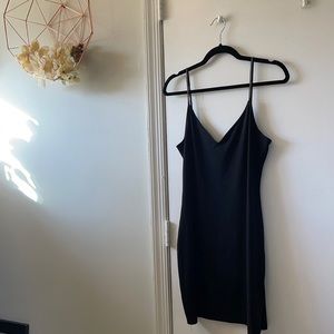 Black mini dress